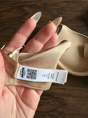 SKIMS NWT Ultimate push up plunge bra 34A Clay thumbnail 4