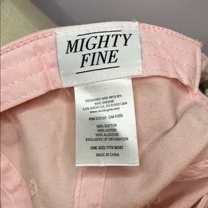 Mighty Fine Baseball Cap Embroidered with  Peach Emoji adjustable strap back NEW thumbnail 4