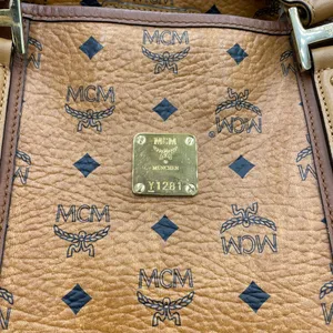 MCM VISETOS SHOPPER COGNAC MEDIUM thumbnail 7