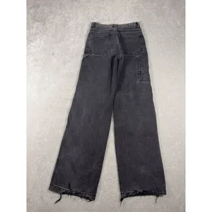 J. GALT BRANDY MELVILLE Wide Leg Carpenter Jeans Black Women Small‎ (26x32) thumbnail 5