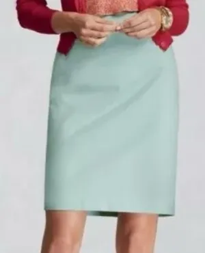 Jordan Almond Mint Green Twill Pencil Skirt. Worn Once, Like New thumbnail 2