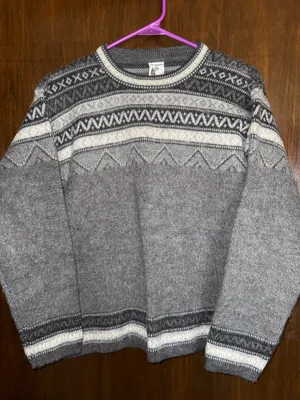 Vintage Alpaca Sweater Gray thumbnail 1