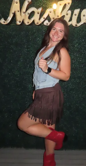 Denim button top thumbnail 1