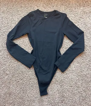 A New Day Black Bodysuit Long Sleeve thumbnail 1