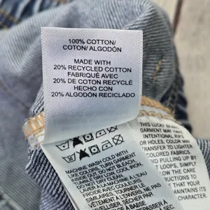 Lucky Brand Womens Blue Denim Drawstring Elastic Waist Utility‎ Jeans L 147987 thumbnail 7