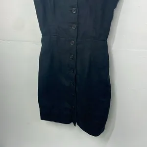 Aritzia Wilfred Dress Black Ducharme Linen Mini Coastal Whimsy Western size 0 thumbnail 7