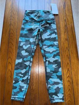 Lululemon Wunder Train High Rise 25” Tidewater Teal Size 6 NWT thumbnail 3