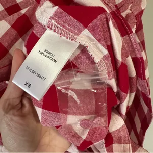Tuckernuck Pomander Place Apple Red Gingham Scarlett Button Down Shirt NEW thumbnail 5