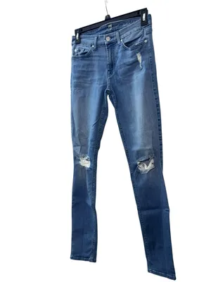 7 FOR ALL MANKIND Distressed Skinny Jeans thumbnail 6