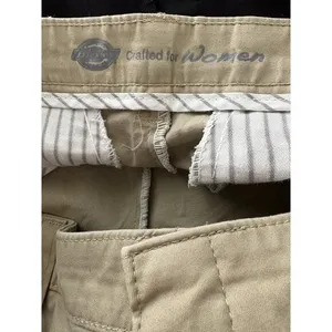 Dickies Womens Bootcut Work Pants Khaki Slim Fit‎ Stretch Durable wide leg 14R thumbnail 7