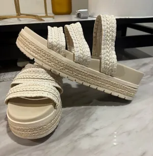 MIA Braided Platform Sandal in Ivory thumbnail 1