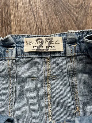 Free people denim tie skirt thumbnail 3