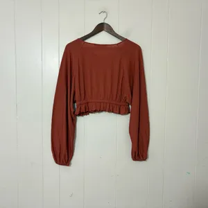 Free People Beach 2 Piece Lounge Set Small Terracotta Ribbed Crop Top Mini Skirt thumbnail 8