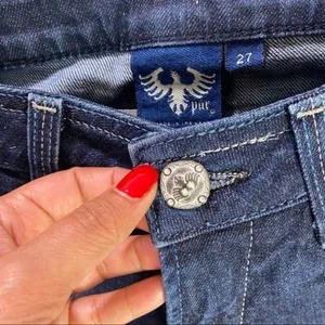 Pur Bardot Stretch Dark Wash Denim Relaxed Comfort Fit Jean‎ thumbnail 7