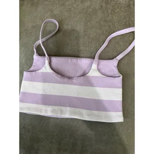 Free People Movement Tighten Up Reversible Bra Lavendar Combo Striped XS/S NEW thumbnail 4
