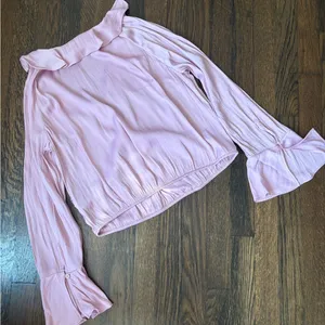 A new day pink polyester blouse size medium thumbnail 7