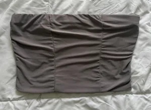 Pretty Little Thing Grey Tube Top thumbnail 1