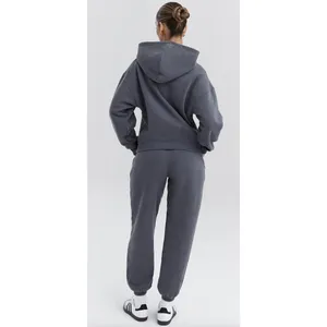 HOUSE OF CB Mirage Cotton Blend Hoodie in Slate Size X-Small thumbnail 3
