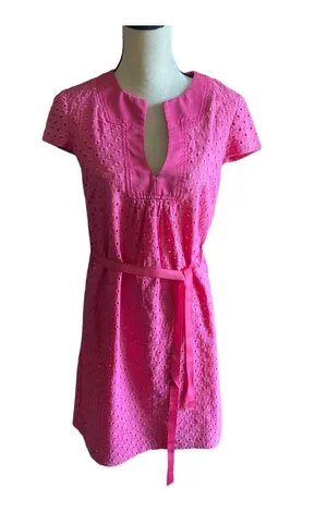NWOT- Gorgeous pink eyelet dress thumbnail 1