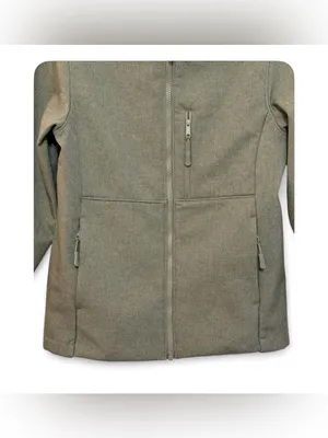 Quince Women’s Soft-shell Fleece Lined Full Zip Heather Olive Oil Jacket Size XS thumbnail 12