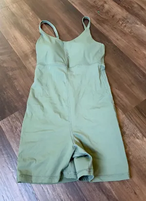 Forever 21 womens Olive Green bodysuit romper size small thumbnail 1