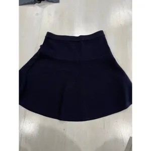 Tahari Navy Blue A-Line Knit‎ Skirt Classic Office Work Wear thumbnail 4