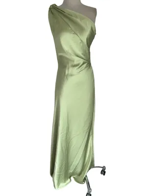 Veronica Beard Tanya Taylor Stassi Dress in Light Parakeet 8 Womens Long Satin Maxi Gown thumbnail 5