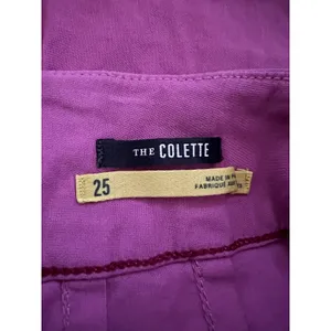 Maeve Anthropologie The Colette Pants Pink Size 25 Viscose Linen Cotton thumbnail 7
