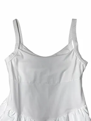 Free People Movement White Swing of Thing Tennis Dress Womens L thumbnail 3