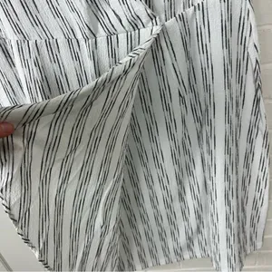 Calvin Klein White & Black Striped Drape Twist Front Dress Size 12 thumbnail 7