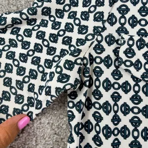 Tory Burch Katie Link Print Rayon Shirt Dress Size S Geometric Mod Preppy Retro thumbnail 11