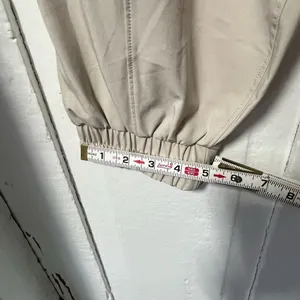 Abercrombie & Fitch Traveler Apres pant with jogger style bottom in cream L thumbnail 13