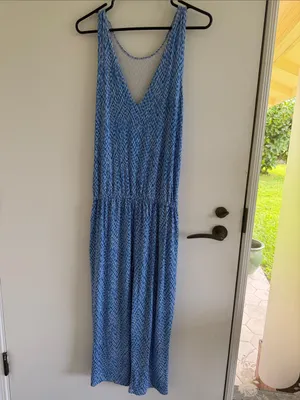 Fighting Eel jumpsuit Hawaii Blue Size M thumbnail 2