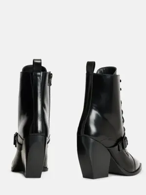 All Saints Bianca Bootie in Black Leather thumbnail 3