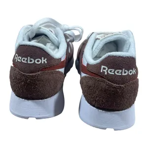 Reebok Classic Leather Suede Low Top Sneakers White/Scorched Earth/Hoop Red 7 thumbnail 5