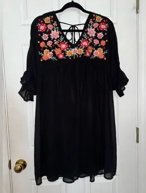 Savanna Jane Floral Embroidered Dress thumbnail 1