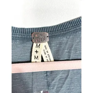 Free‎ people blue crochet Henley top thumbnail 4