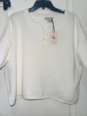 Sincerely Jules set shorts and top size M white thumbnail 2