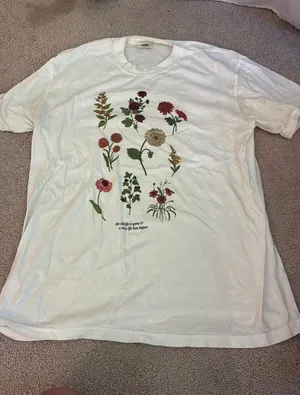 HWLF Floral tee White Size L thumbnail 1