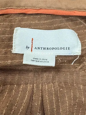 Anthropologie Remie Button Down Copper Sequin Top Women’s Medium thumbnail 3