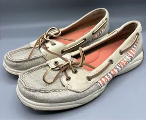 Sperry Top Sider Women's Boat Shoes Loafers Sz 9 Tan Orange Casual‎ thumbnail 1