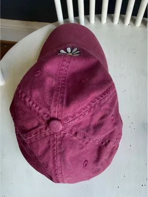 Life is Good Pink Daisy Embroidered Baseball Cap thumbnail 4