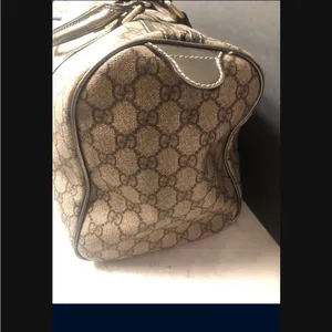 Authentic Gucci Brown and Bronze Supreme GG monogram Boston Bag thumbnail 3