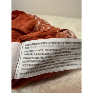Abercrombie & Fitch Rust Ditzy Floral Print Ruffle Hem Mini Skirt Size Small thumbnail 6