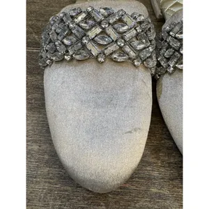 Birdies‎ Limited Edition Songbird Snow Crystal Velvet Embellished Mules Size 9 thumbnail 4