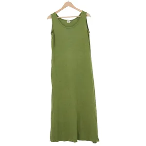 Gap Vintage Green Knit Sleeveless Scoop Neck Maxi Dress Large thumbnail 2