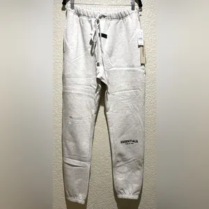 NWT Essentials Fear Of God Essentials Light Oatmeal Sweatpants Size S thumbnail 4