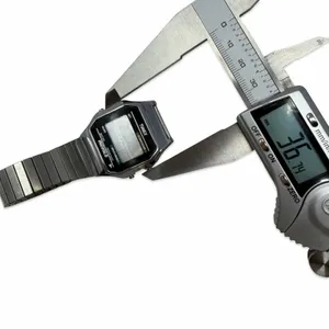 Vintage Timex Indiglo Digital Watch Stainless Steel Expansion Band Untested thumbnail 9