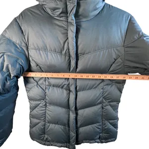 Columbia‎ Down Puffer Jacket Teal Blue Green Quilted Hooded Winter Coat Womens S thumbnail 6