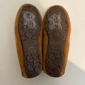 UGG Dakota Slipper Moccasin Chestnut Brown Suede Size 5 Shearling Lining NEW thumbnail 10